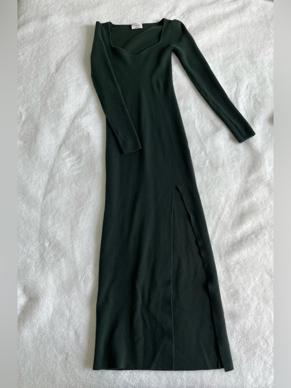 Aritzia Green Wilfred Maxi Dress with Slit